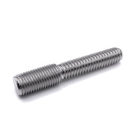 151715 1-1/2-6 X 19-1/2" DOUBLE END STUD WITH 2-1/2" THREAD LENGTH BOTH ENDS LOW CARBON STEEL PLAIN