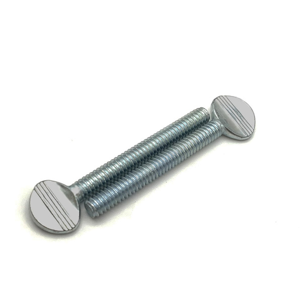 166836 #4-40 X 3/8 THUMB SCREW WITH SHOULDER 316 STAINLESS STEEL