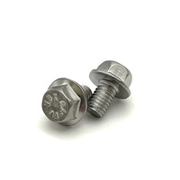 133009 5/16-18 X 3/4  SERRATED FLANGE SCREW 316 STAINLESS STEEL