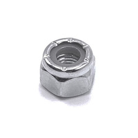 107338 5/16-18 FINISHED HEX NYLON INSERT LOCK NUT 18-8 STAINLESS STEEL