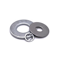 #10 EXT TOOTH CNTRSNK WASHER STEEL ZINC CLEAR