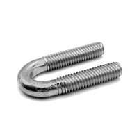 101584 4 X 1/2-13 X 6 U BOLT WITH NUTS 18-8 STAINLESS STEEL